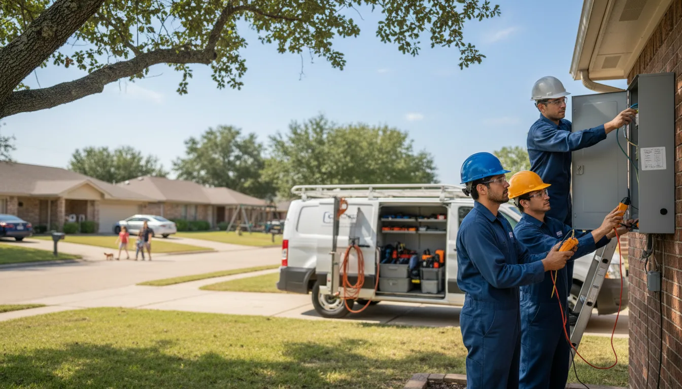 Certified electrician providing emergency electrical services in Clarence, IA